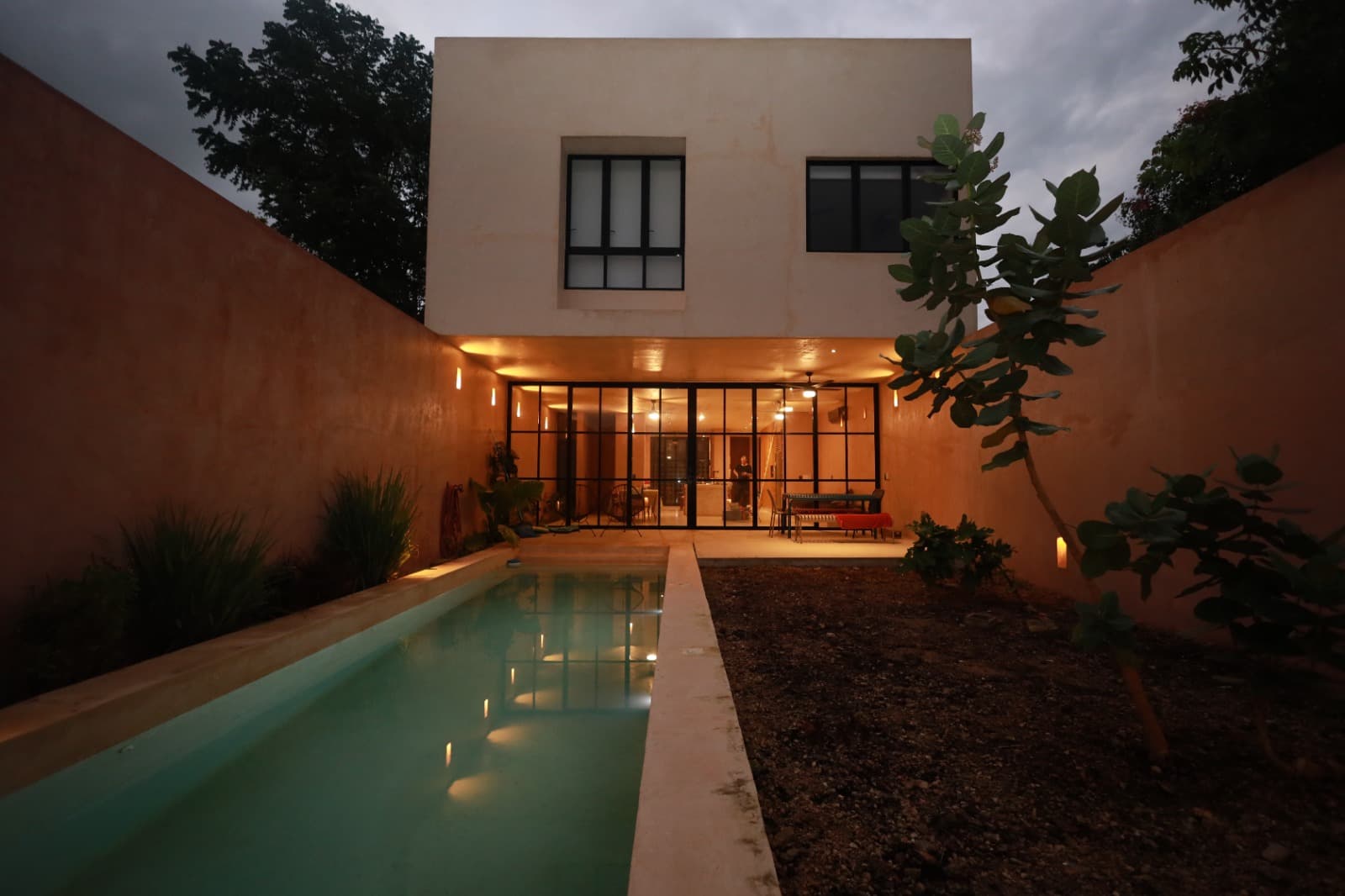 Acabado final construido de Casa Bosques de Conkal